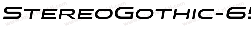 StereoGothic-650 Reg字体转换